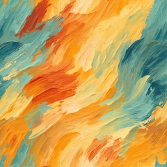 Sticker - Seamless Oil Paint Texture for Virtual Canvases - Tilable Pattern