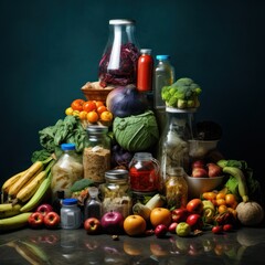 Wall Mural - Promoting Sustainable Eating Habits & Minimizing Waste
