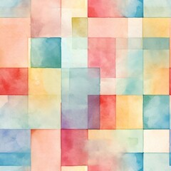 Wall Mural - Tilable Watercolor Texture for Online Galleries - Perfect for Art Display