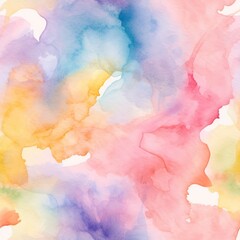 Canvas Print - Create seamless virtual art with watercolor texture pattern.