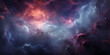 © Denis - Panoramic View of Night Sky with Nebula Clouds in Outer Space