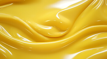 Yellow silky liquid PPT background poster wallpaper web page