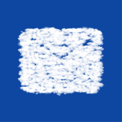 Poster - clouds in the shape of a email symbol on a blue sky background. a symbol consisting of clouds in the