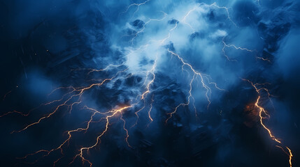 Wall Mural - Thunderstorm lightning PPT background poster wallpaper web page