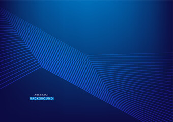 Aufkleber - Abstract line blue background high tech. Concept technology, innovation, big data, Ai, network, business, modern, online, banner, ads