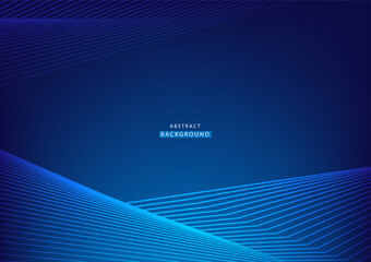 Poster - Modern blue background template. Abstract line high tech frame. Concept technology, futuristic, Ai, network, business, online, financial, presentation, banner	