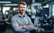 © piai - Closeup of a male robotics engineer in a high-tech lab
