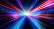 © Phanida - futuristic light rush, vibrant streaks creating an ethereal tunnel of glowing beams and abstract beauty.