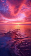 Wall Mural - sun down on the ocean side