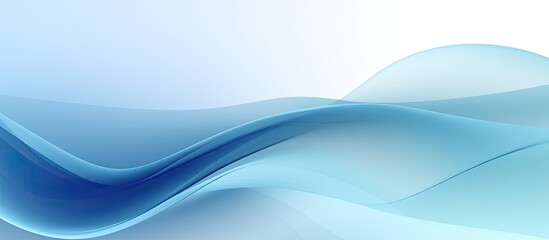 Poster - Cold gradient with a blue background