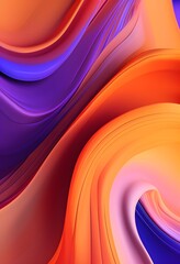 Wall Mural - a colorful swirly lines