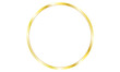 round gold frame. golden shiny border greeting decoration vector
