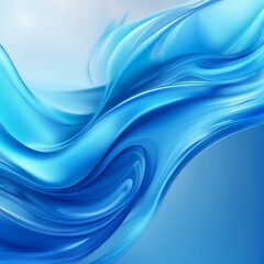 Wall Mural - blue gradation flowing illustration background