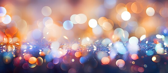 Poster - Gorgeous abstract background with bokeh lights
