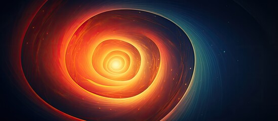 Poster - Vintage spiral circle pattern for creative design on fabric or backdrop with abstract blurred geometric texture