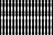 Abstract of balustrade pattern vector. Design european style of stripe white on black background. Design print for texture, 3d, rendering, architecture, interior,wallpaper. Set 4