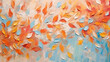 Autumn Abstract Background, Oil Brushstroke Painting Texture