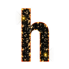 Aufkleber - Sparkling bokeh alphabet letters from A to Z, isolated on transparent background, lowercase. This is a part of a set which also includes numbers, symbols, and frames