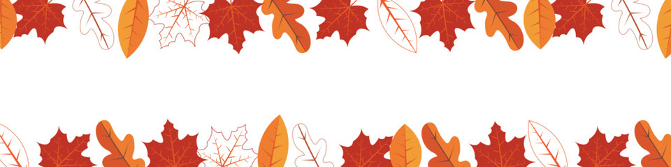 Poster - happy thanksgiving leaf border perfect for banner, poster, templates.
