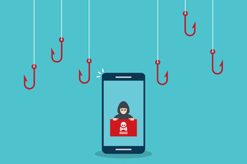 	
Hacker attack. Hackers and cybercriminals phishing, identity theft, user login, password, documents, email and credit card. Hacking and web security. Internet phishing concept.