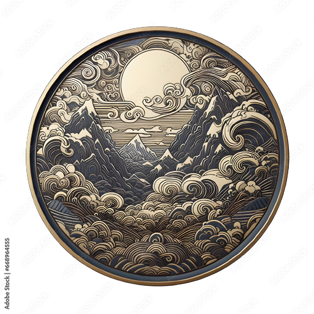 Isolated coaster cutout object on transparent background, PNG file ...