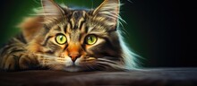 Gorgeous Feline With Emerald Gaze