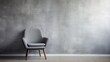 © AlexandraRooss - Beautiful Grey Chair in Studio: Minimalistic, Superb, Clean Image AI Generated