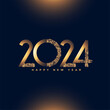 shiny happy new year 2024 wishes background design