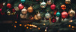 A festive Christmas tree with colorful ornaments, Christmas photography, Generative ai