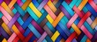 Colorful woven stripes in seamless abstract pattern