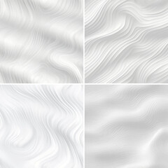 Sticker - white background luxurious satin curtain ripple wavy sheet smooth drapery shine silk curve textile wave romantic