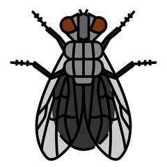 Sticker - fly line icon