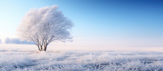 Frosty meadow