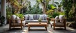 © AkuAku - Beautiful outdoor seating area with comfortable furniture and peaceful ambiance