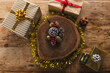 © Wavebreak Media - Beautiful christmas decorations and gifts on wooden countertop