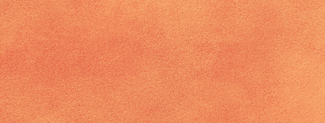 Wall Mural - Texture of velvet orange matte background, macro. Suede fabric with coral pattern.