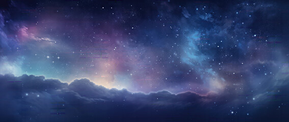 Wall Mural - stars and galaxy outer space sky night universe background