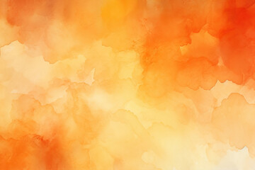 Sticker - Burnt orange watercolor background