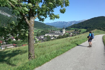 Poster - Wanderer bei Spital am Pyhrn