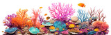 Fototapeta Do akwarium - Coral reef cut out