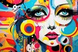 © PinkiePie - Psychedelic collage with bright colors and abstract shapes