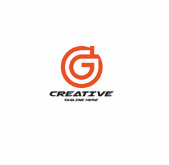Fototapete - Initials Letter G logo design, Set Logo Design Icon Symbol