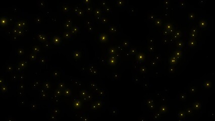 Wall Mural - Realistic Fireflies glowing loop background