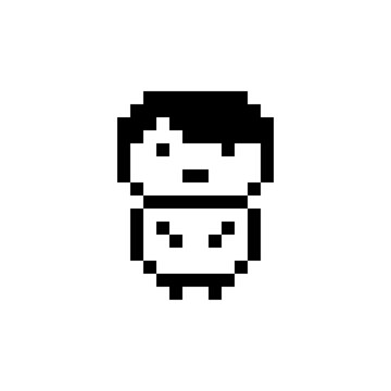 ドット絵のキャラ(男_七三分け)