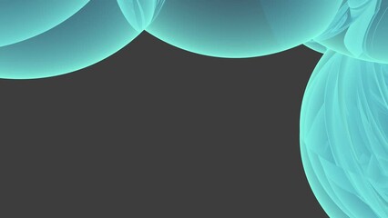 Poster - A short intro background made of floating bubbles. Rendering animation.