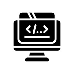 computer glyph icon