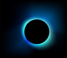 Fototapete - round gradient vector background. circle light banner with gradient