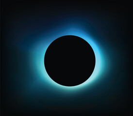 Fototapete - round gradient vector background. circle light banner with gradient