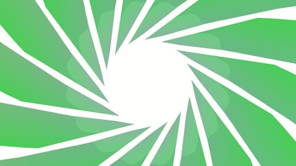 Poster - Green circular abstract background for intro from lines and planes. Rendering animation.