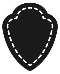 Poster - black label template. decorative blank product tag